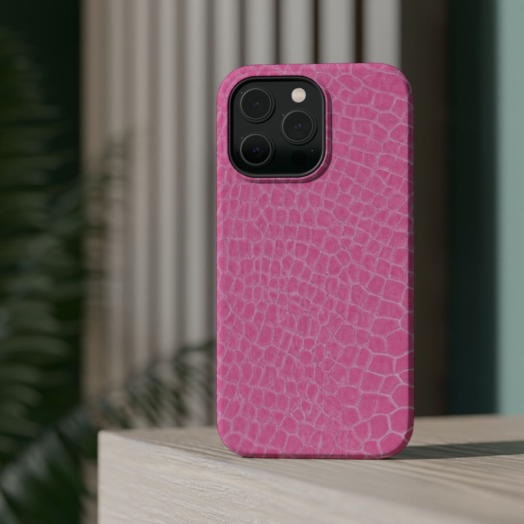 Non Leather Pink Color Pattern Magsafe Cute Phone Case for Iphone Gift for Her, | iPhone 15 Case | iPhone 15 Pro Max Case, Iphone 14, Iphone 14 Pro Max, Iphone 13, Iphone 16 - Studio40ParkLane