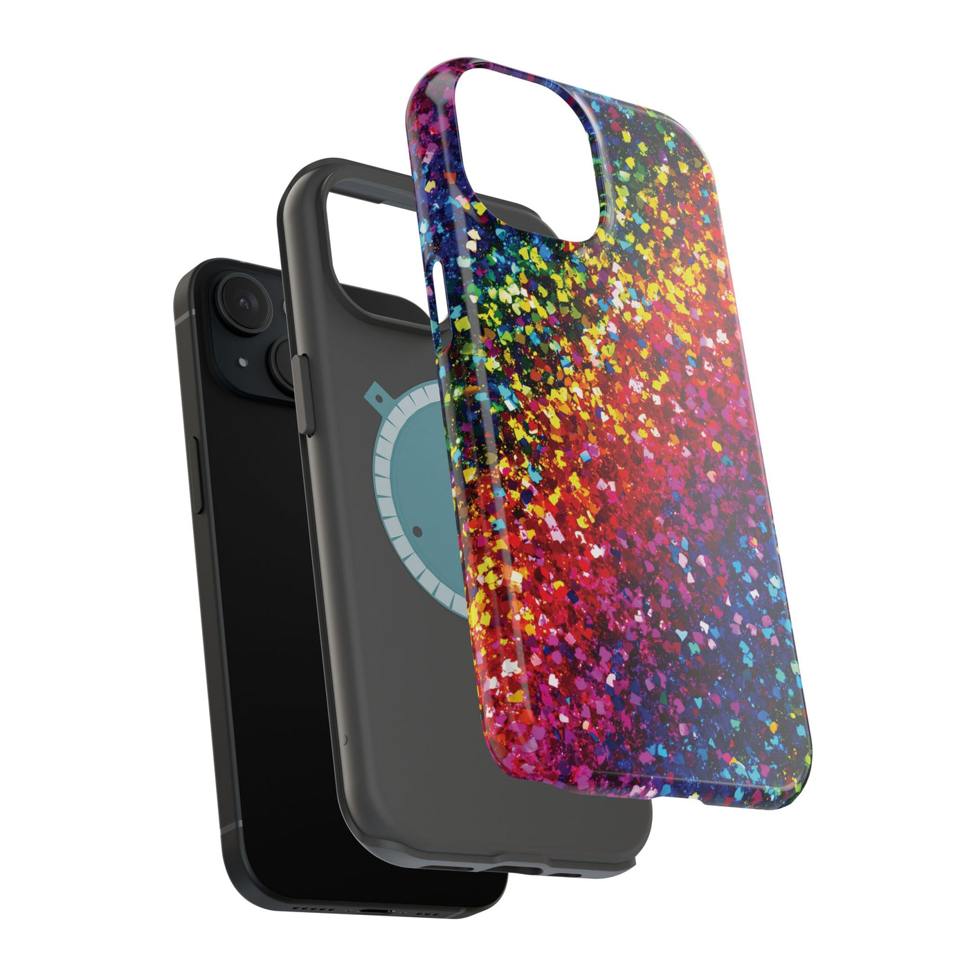 Non Glitter Color Composition Magsafe Cute Phone Case for Iphone Gift for Her,  | iPhone 15 Case | iPhone 15 Pro Max Case, Iphone 14, Iphone 14 Pro Max, Iphone 13, Iphone 16
