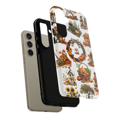 Impact Resistant, Fall Leaves Collage, Cute Phone Cases for Samsung S24, S23, S22, S21, IPhone 15 pro Iphone 14 pro Iphone 13 IPhone 12 Iphone 11