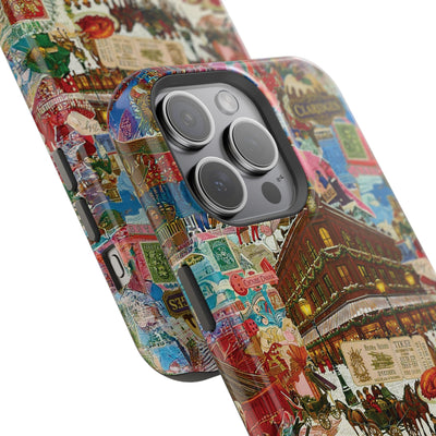 Aesthetic Tough Magsafe London Coquette Collage Phone Case - For iPhone 17 Pro Max iPhone 16 Pro iPhone 15 Iphone 14 Plus 13 Pro 12 11 10 - Studio40ParkLane