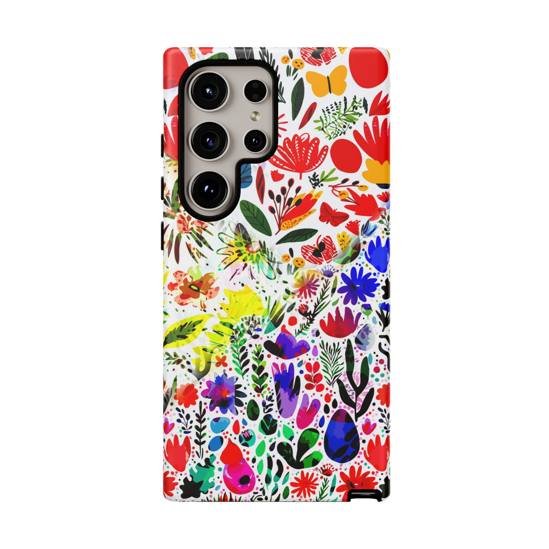 Impact Resistant, Colored Flowers, Cute Phone Cases for Samsung S24, S23, S22, S21, IPhone 15 pro Iphone 14 pro Iphone 13 IPhone 12 Iphone 11 - Studio40ParkLane