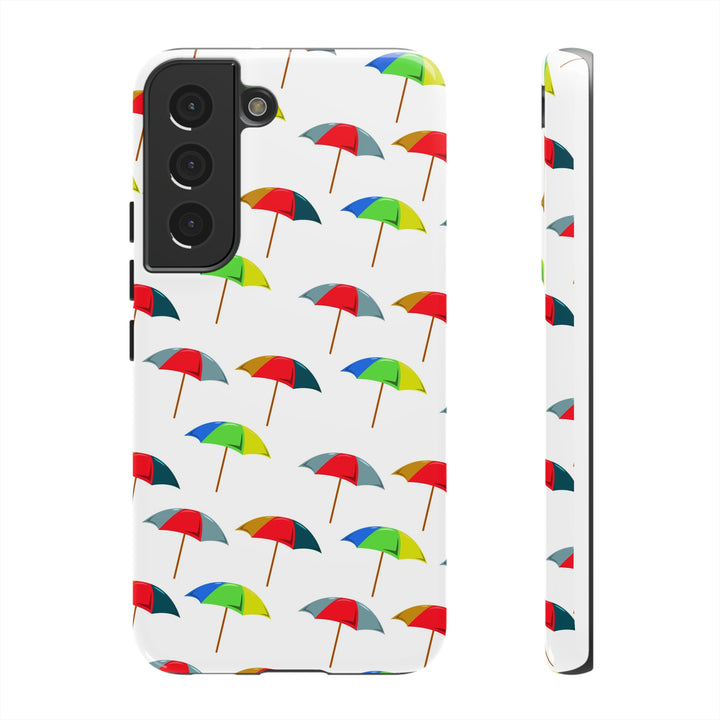 Cute Samsung Phone Case | Aesthetic Samsung Phone Case | Galaxy S23, S22, S21, S20 | Colorful Beach Parasols, Protective Phone Case - Studio40ParkLane