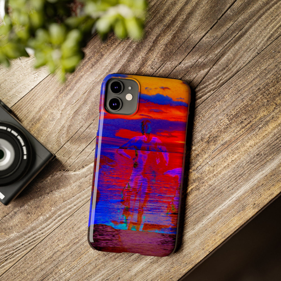 Slim Cute Phone Cases for Iphone | iPhone 15 Case | iPhone 15 Pro Max, Iphone 14 Case, Iphone 14 Pro Max, Iphone 13, Red Blue Sunset - Studio40ParkLane
