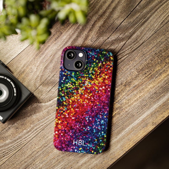 Slim Personalized Slim Muted Faux Play on Glitter Effect Cute Phone Cases for Iphone 16 Pro Max | iPhone 15 Case | iPhone 15 Pro Max Case, Iphone 14, Iphone 14 Pro Max, Iphone 13 12 11 8 7 - Studio40ParkLane