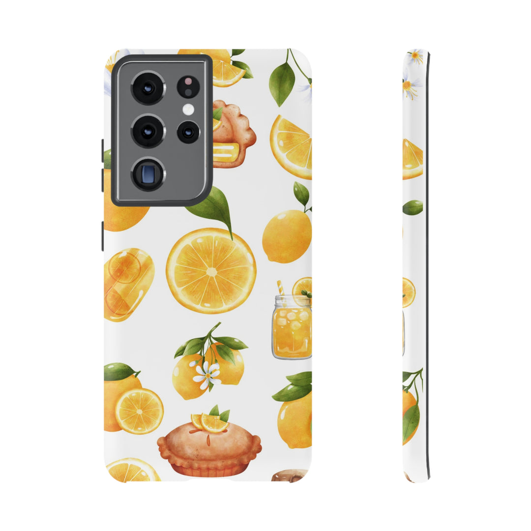 Cute Samsung Phone Case | Aesthetic Samsung Phone Case | Galaxy S23, S22, S21, S20 | Summer Fruit Lemons, Protective Phone Case - Studio40ParkLane