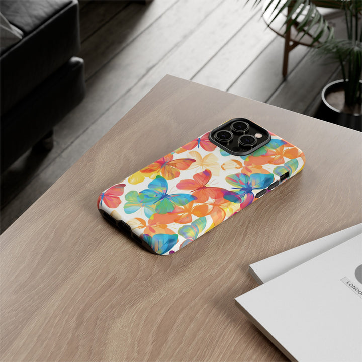 Cute Samsung Case | Cool Iphone Case | Summer Bright Butterflies, Samsung S24, S23, S22, S21, IPhone 15 Case | Iphone 14 Case, Iphone 13 Case - Studio40ParkLane