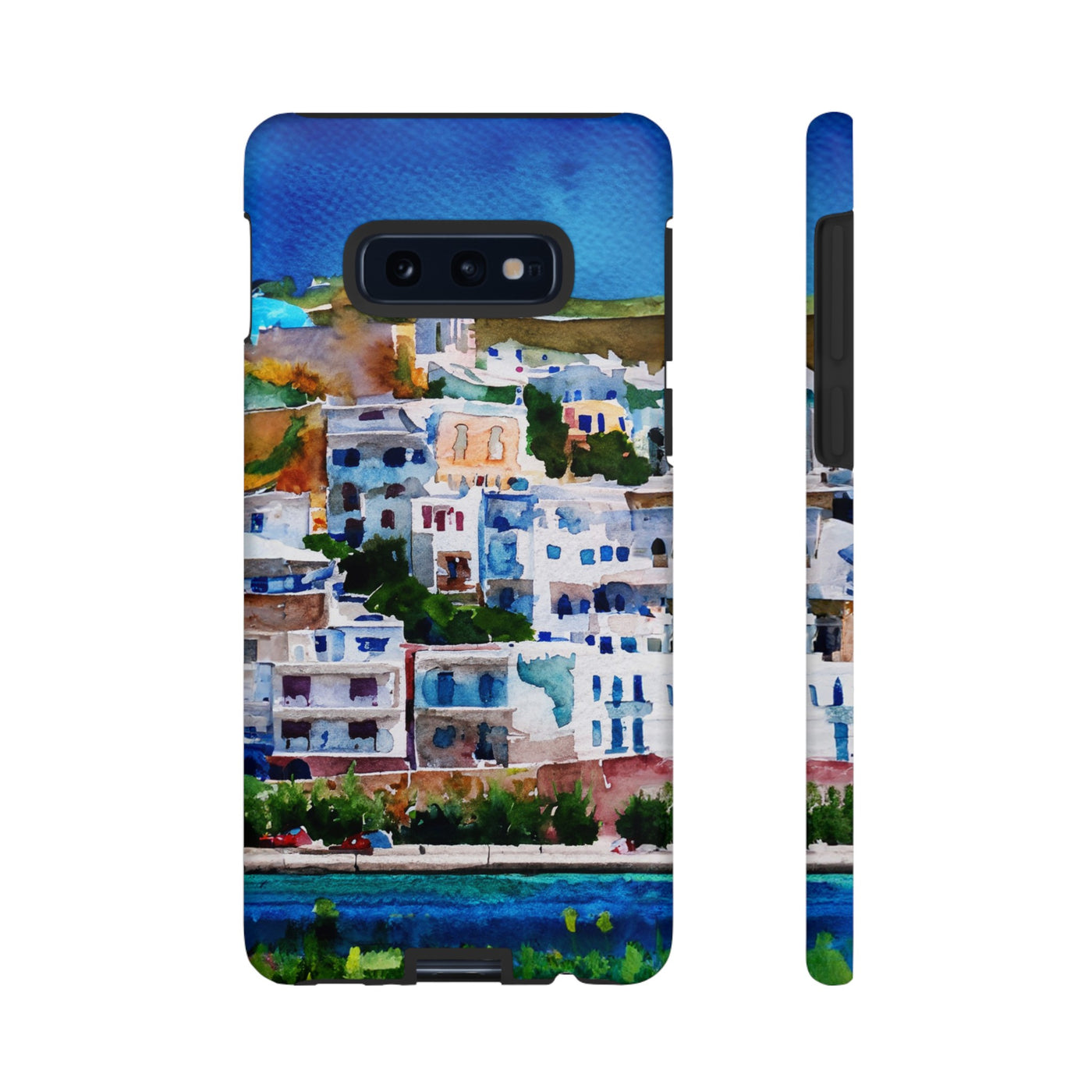 Impact Resistant, Greece House, Cute Phone Cases for Samsung S24, S23, S22, S21, IPhone 15 pro Iphone 14 pro Iphone 13 IPhone 12 Iphone 11