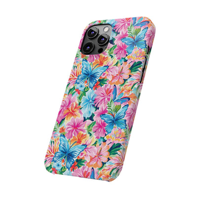 Slim Butterflies Flowers Gift for Her Cute Phone Cases for Iphone 16 Pro Max | iPhone 15 Case | iPhone 15 Pro Max Case, Iphone 14, 13, 12, 11, 10, 8, 7
