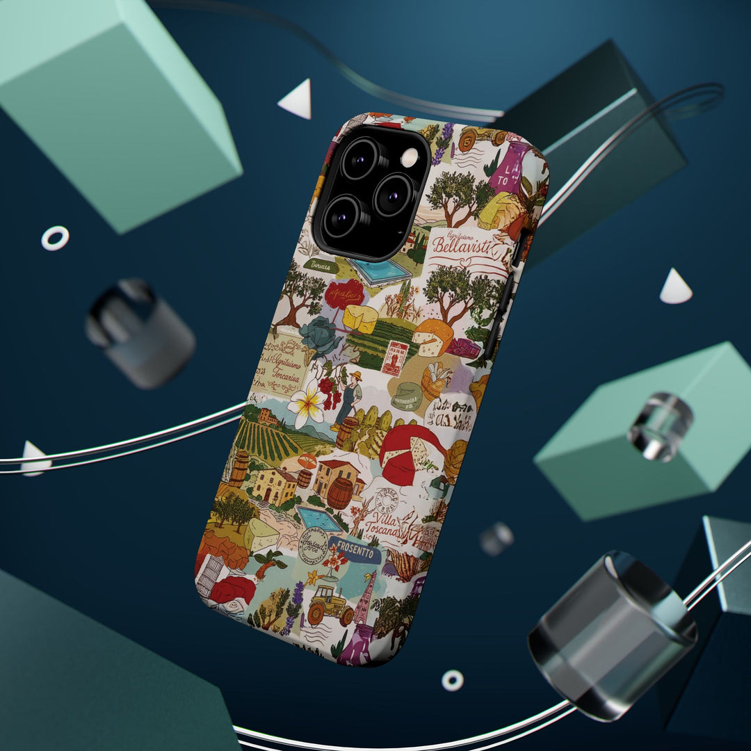 Italy Tuscany Coquette Collage Tough Magsafe Cute Phone Cases for Iphone | iPhone 17 Pro Max Case, Iphone 16, Iphone 15 14 13 12 11 10 9 - Studio40ParkLane