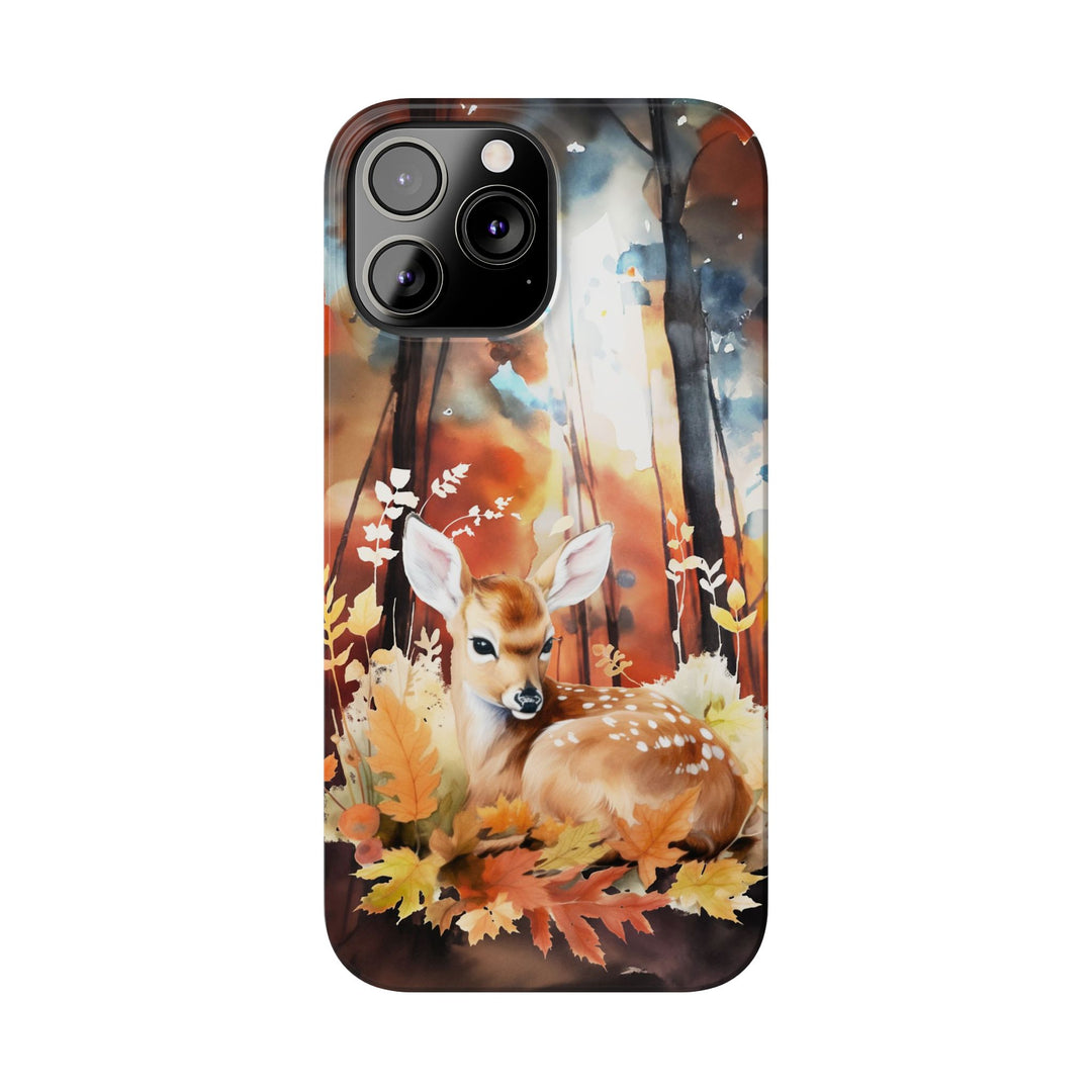 Slim Fall Autumn Forest Deer Gift for Her Cute Phone Cases for Iphone 16 | iPhone 15 Case | iPhone 15 Pro Max Case, Iphone 14, Iphone 14 Pro Max, Iphone 13, Slim - Studio40ParkLane