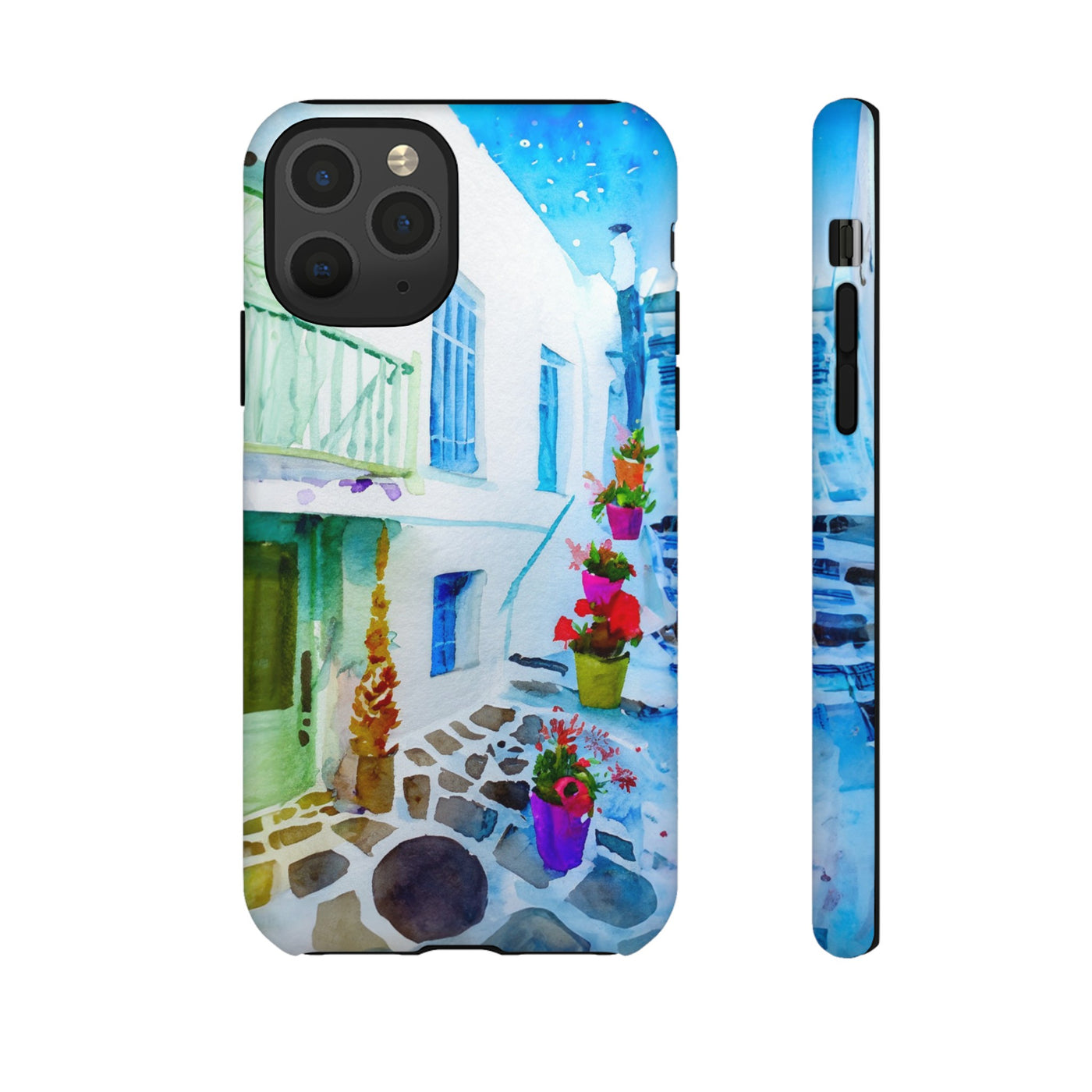 Impact Resistant, Greece House, Cute Phone Cases for Samsung S24, S23, S22, S21, IPhone 15 pro Iphone 14 pro Iphone 13 IPhone 12 Iphone 11