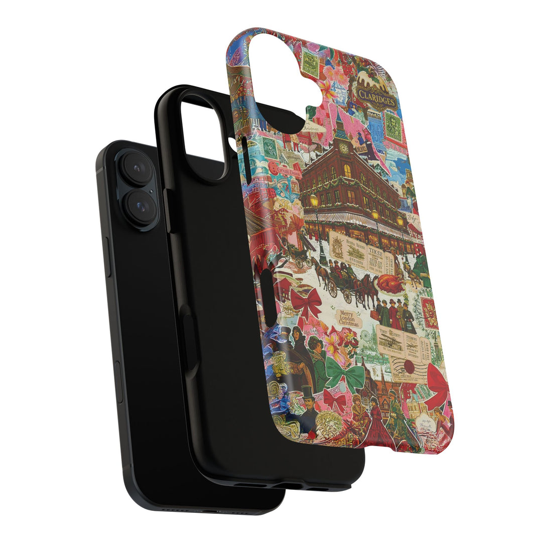 Aesthetic Tough London Coquette Collage Premium Phone Case - For iPhone 17 Pro Max iPhone 16 Pro iPhone 15 Iphone 14 Plus 13 Pro 12 11 10 XR - Studio40ParkLane