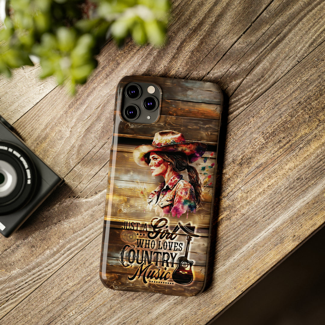 Slim Cute Phone Cases for Iphone - | iPhone 15 Case | iPhone 15 Pro Max Case, Iphone 14 Case, Iphone 14 Pro Max, Iphone 13, Country Music Girl - Studio40ParkLane