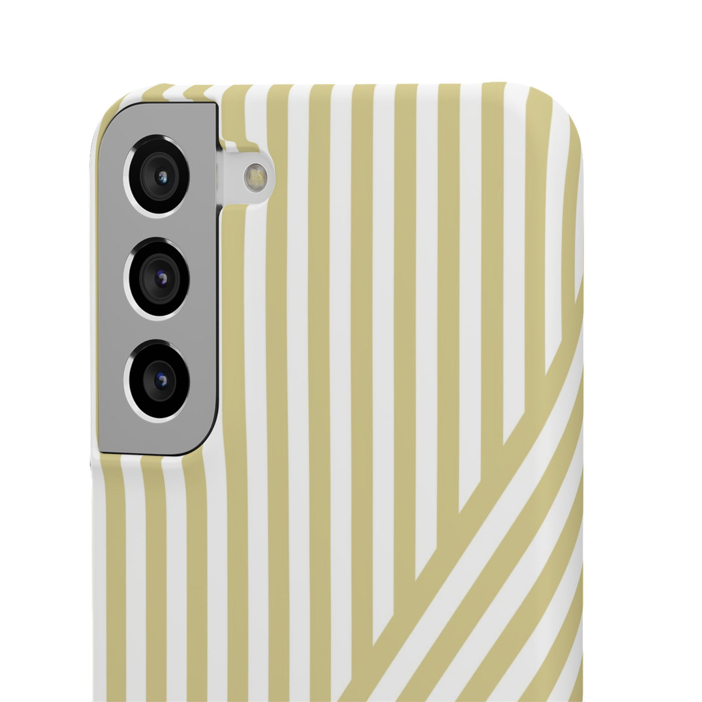 Aesthetic Yellow Beige Stripes Cute Phone Case Sleek Snap - For iPhone 17 Pro Max iPhone 16 Pro iPhone 15 Iphone 14 Plus 13 Pro 12 11 10 Gift