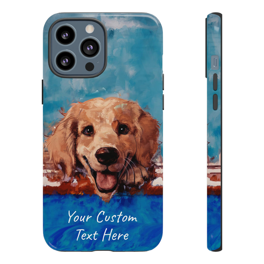 Personalize this Cute IPhone Case | Golden Retriever Dog iPhone Case, iPhone 15 Case | iPhone 15 Case, Iphone 14 Case, Iphone 14 Pro Max Case - Studio40ParkLane