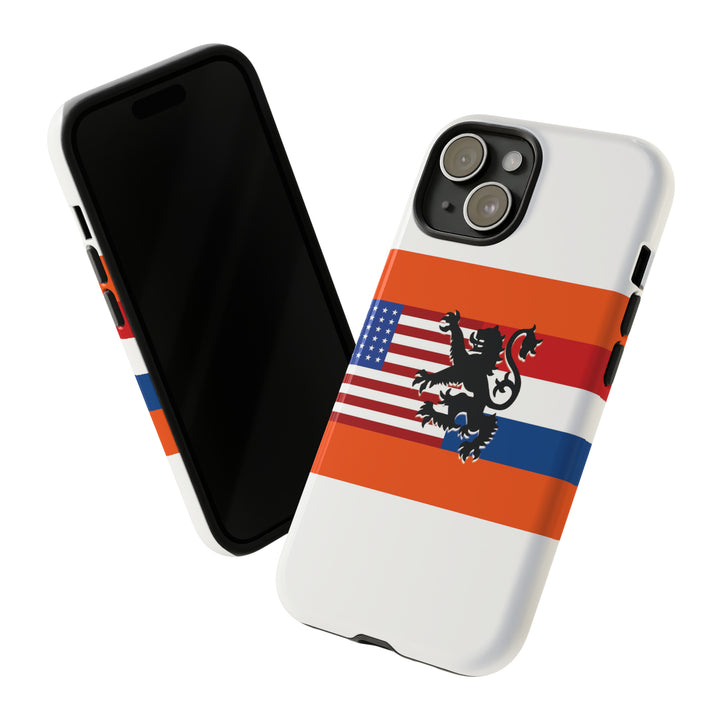 Cute IPhone Case | iPhone 15 Case | iPhone 15 Pro Max Case, Iphone 14 Case, Iphone 14 Pro Max Case IPhone Case for Art Lovers, Dutch US Flag - Studio40ParkLane