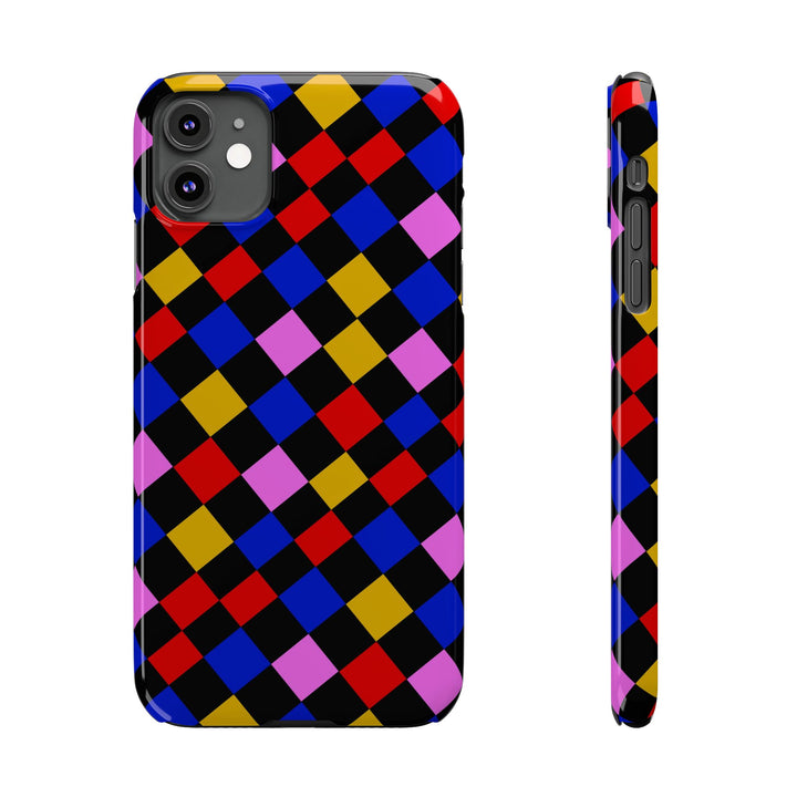 Slim Abstract Colorful Checkerboard Cute Phone Case for Iphone 17 - | iPhone 16 Pro Max Case | iPhone 15 Case Iphone 14 13 12 11 Gift for Her - Studio40ParkLane