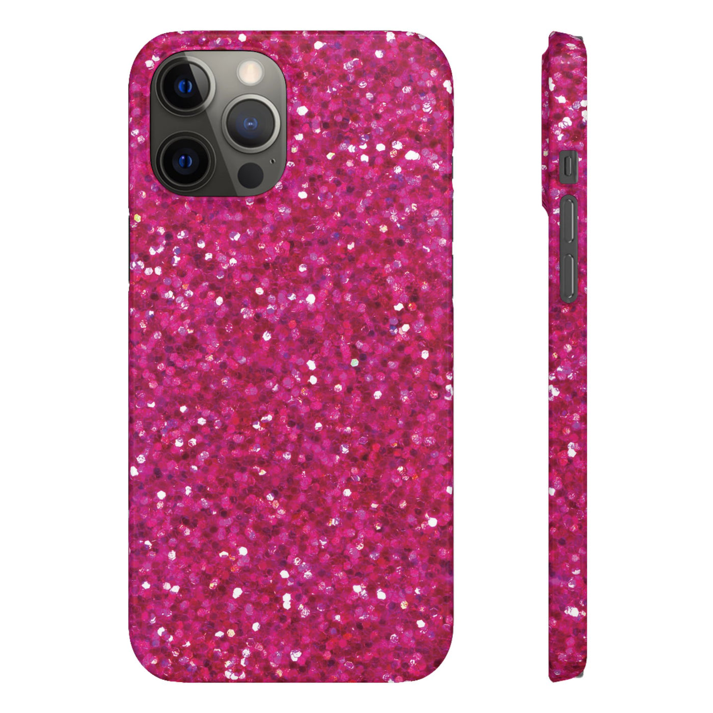 Snap Non-Glitter Muted Pink Play on "Faux" Glitter Effect Cute Phone Cases for Samsung and Iphone, 16, 15, 14, S24, S23, S22, S21, S20, Plus and Ultra