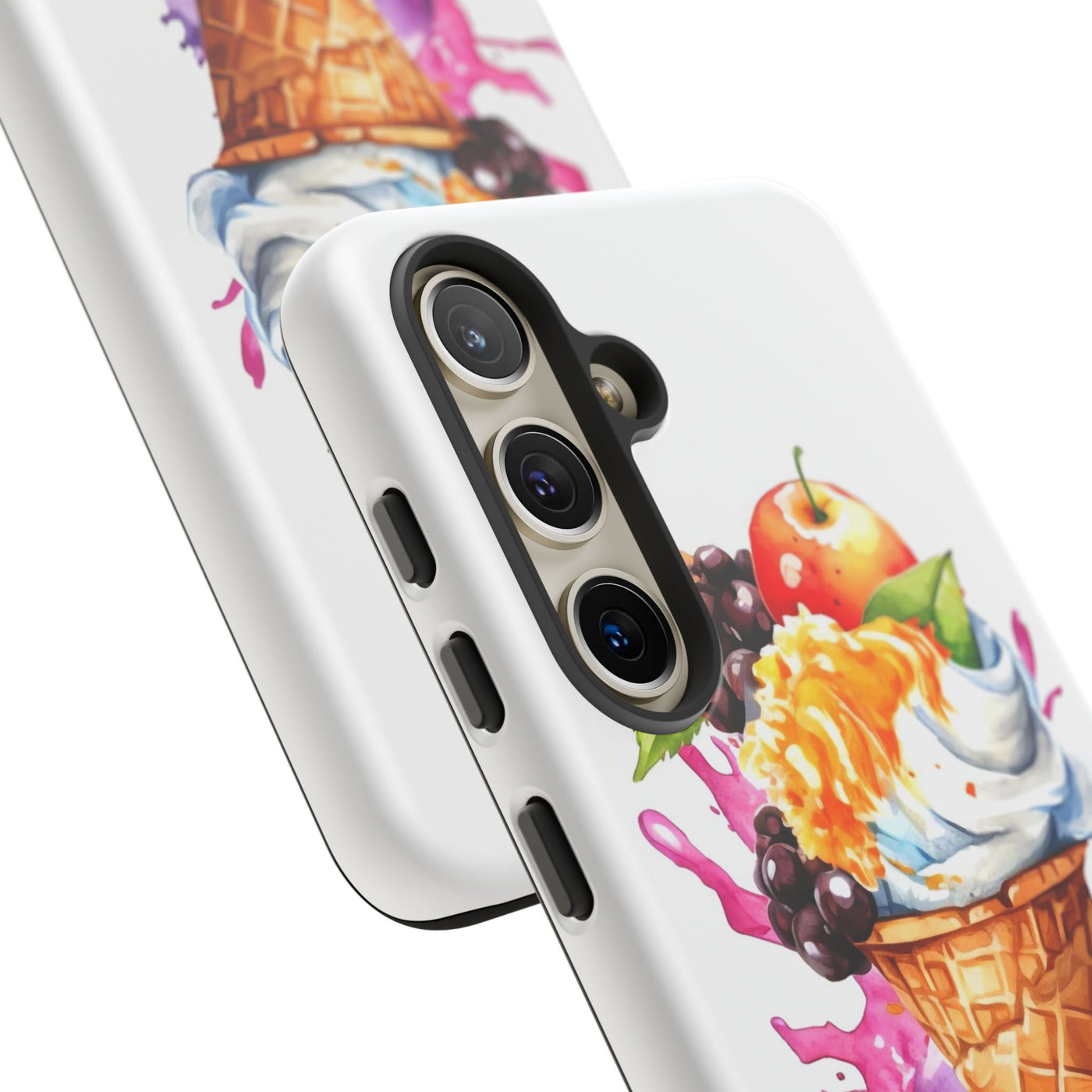 Impact Resistant, Summer Ice Cream Cone, Cute Phone Cases for Samsung S24, S23, S22, S21, IPhone 15 pro Iphone 14 pro Iphone 13 IPhone 12 Iphone 11