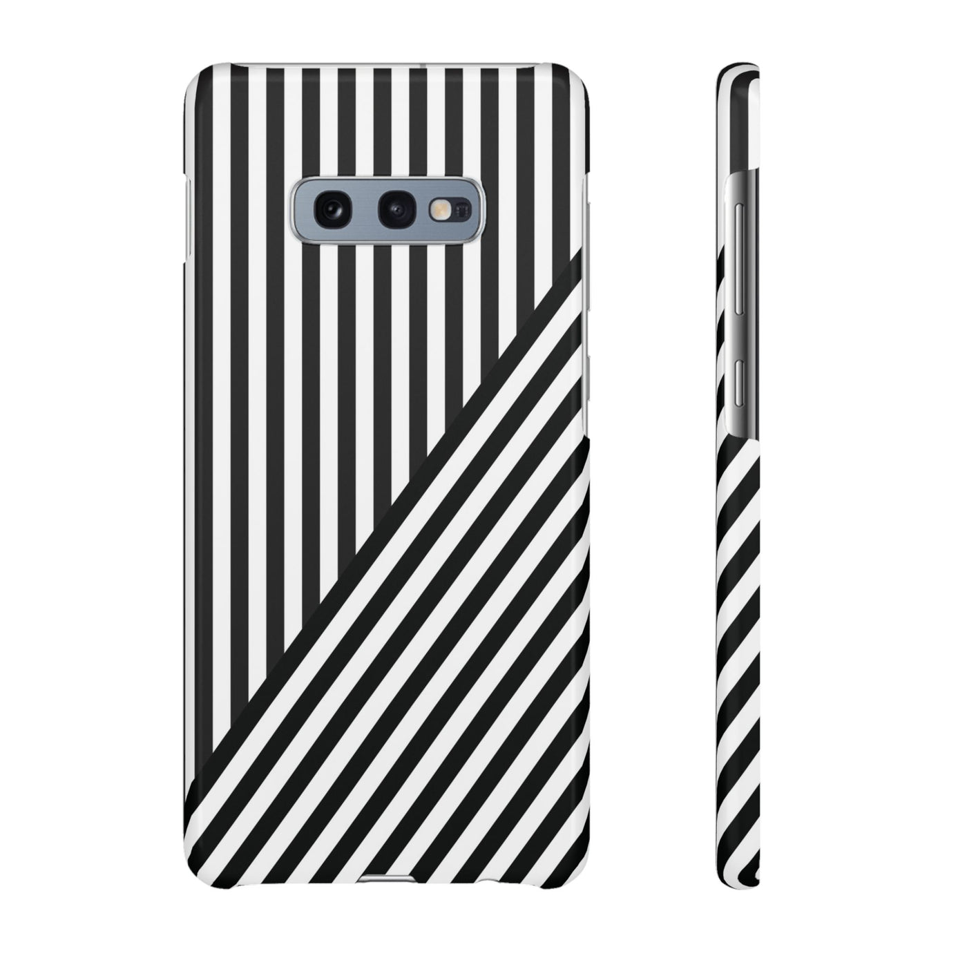 Aesthetic Black White Stripes Cute Phone Case Sleek Snap - For iPhone 17 Pro Max iPhone 16 Pro iPhone 15 Iphone 14 Plus 13 Pro 12 11 10 Gift - Studio40ParkLane