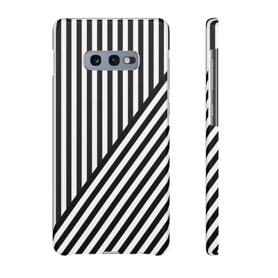 Aesthetic Black White Stripes Cute Phone Case Sleek Snap - For iPhone 17 Pro Max iPhone 16 Pro iPhone 15 Iphone 14 Plus 13 Pro 12 11 10 Gift - Studio40ParkLane