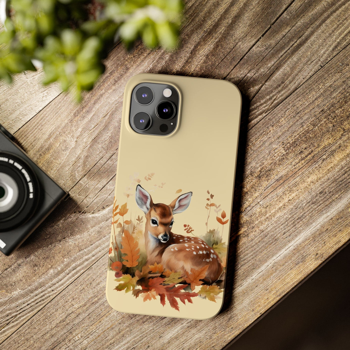 Slim Autumn Fall Deer Gift for Her Cute Phone Cases for Iphone 16 | iPhone 15 Case | iPhone 15 Pro Max Case, Iphone 14, Iphone 14 Pro Max, Iphone 13, Slim