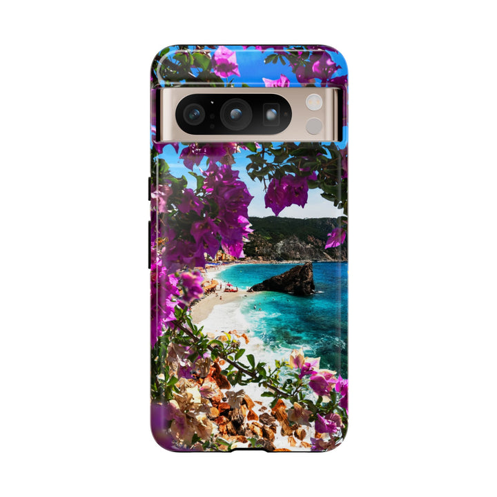 Impact Resistant, Bougainvillea Seaview, Cute Phone Cases for Samsung S24, S23, S22, S21, IPhone 15 pro Iphone 14 pro Iphone 13 IPhone 12 Iphone 11 - Studio40ParkLane