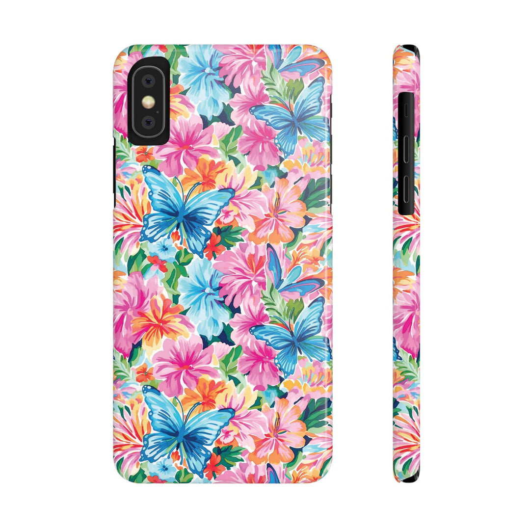 Slim Butterflies Flowers Gift for Her Cute Phone Cases for Iphone 16 Pro Max | iPhone 15 Case | iPhone 15 Pro Max Case, Iphone 14, 13, 12, 11, 10, 8, 7 - Studio40ParkLane