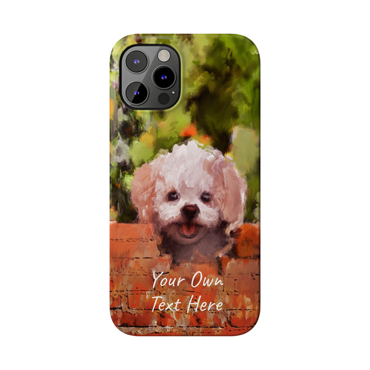 Slim Personalized Cute iPhone Cases - | iPhone 15 Case | iPhone 15 Pro Max Case, Iphone 14 Case, Iphone 14 Pro Max, Iphone 13, Bichon Frise Dog - Studio40ParkLane