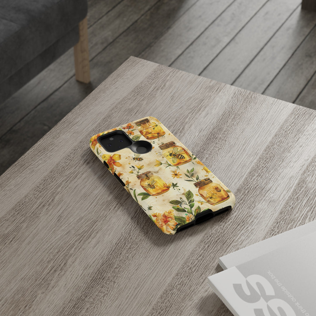 Impact Resistant, Honey Bees, Cute Phone Cases for Samsung S24, S23, S22, S21, IPhone 15 pro Iphone 14 pro Iphone 13 IPhone 12 Iphone 11 - Studio40ParkLane