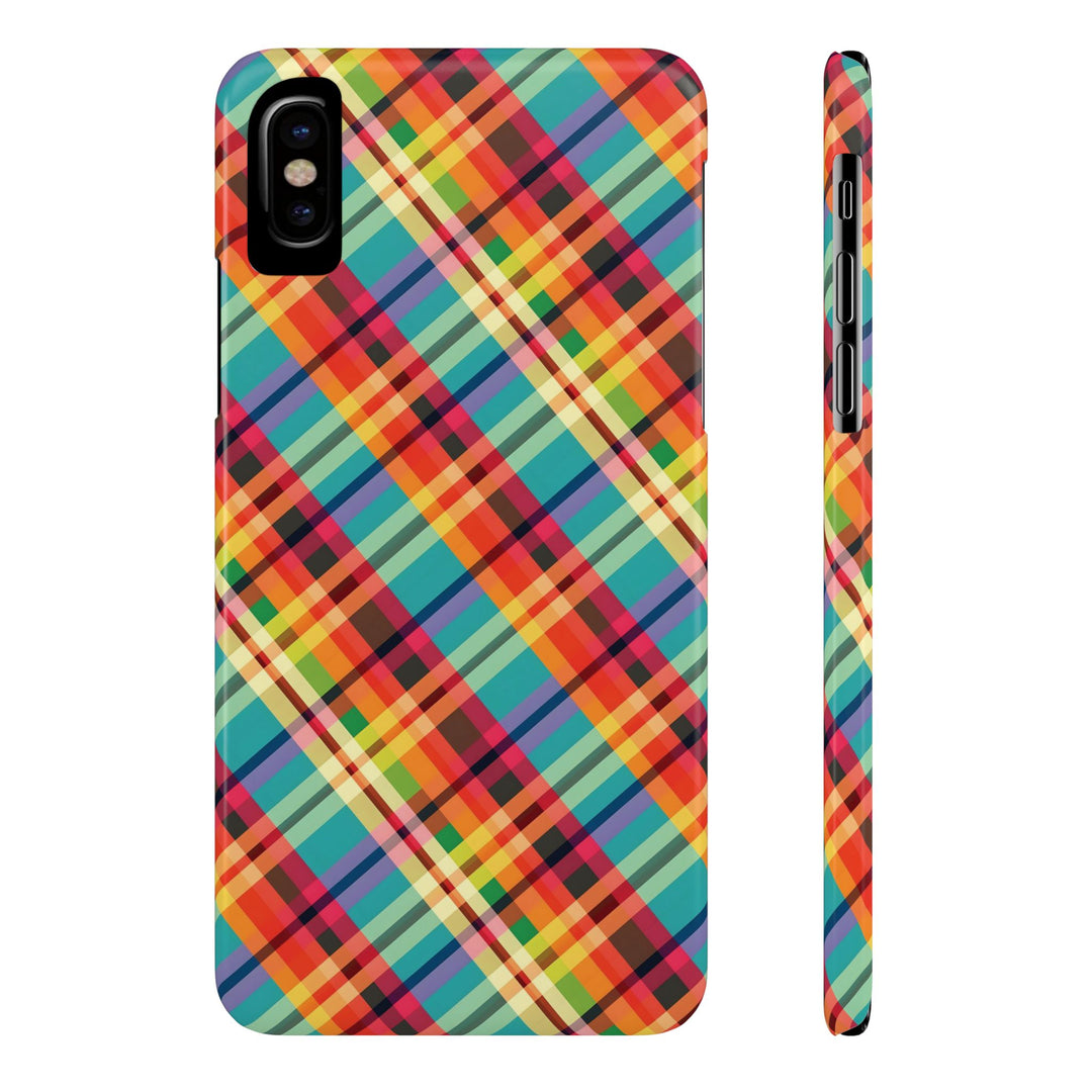Slim Checkered Plaid Gift for Her Cute Phone Cases for Iphone 16 Pro Max | iPhone 15 Case | iPhone 15 Pro Max Case, Iphone 14, 13, 12, 11, 10, 8, 7 - Studio40ParkLane