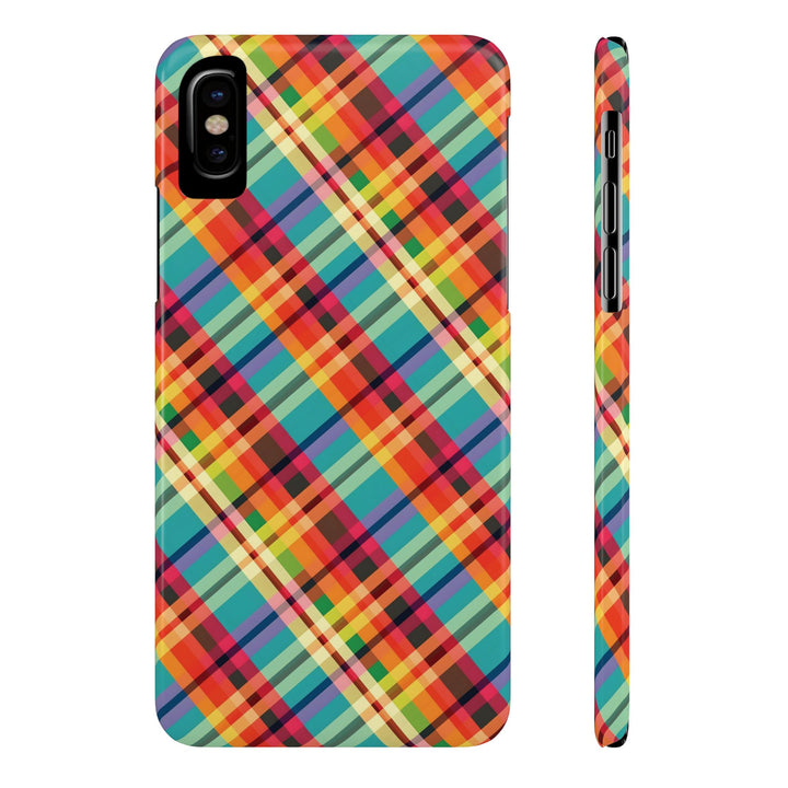 Slim Checkered Plaid Gift for Her Cute Phone Cases for Iphone 16 Pro Max | iPhone 15 Case | iPhone 15 Pro Max Case, Iphone 14, 13, 12, 11, 10, 8, 7 - Studio40ParkLane