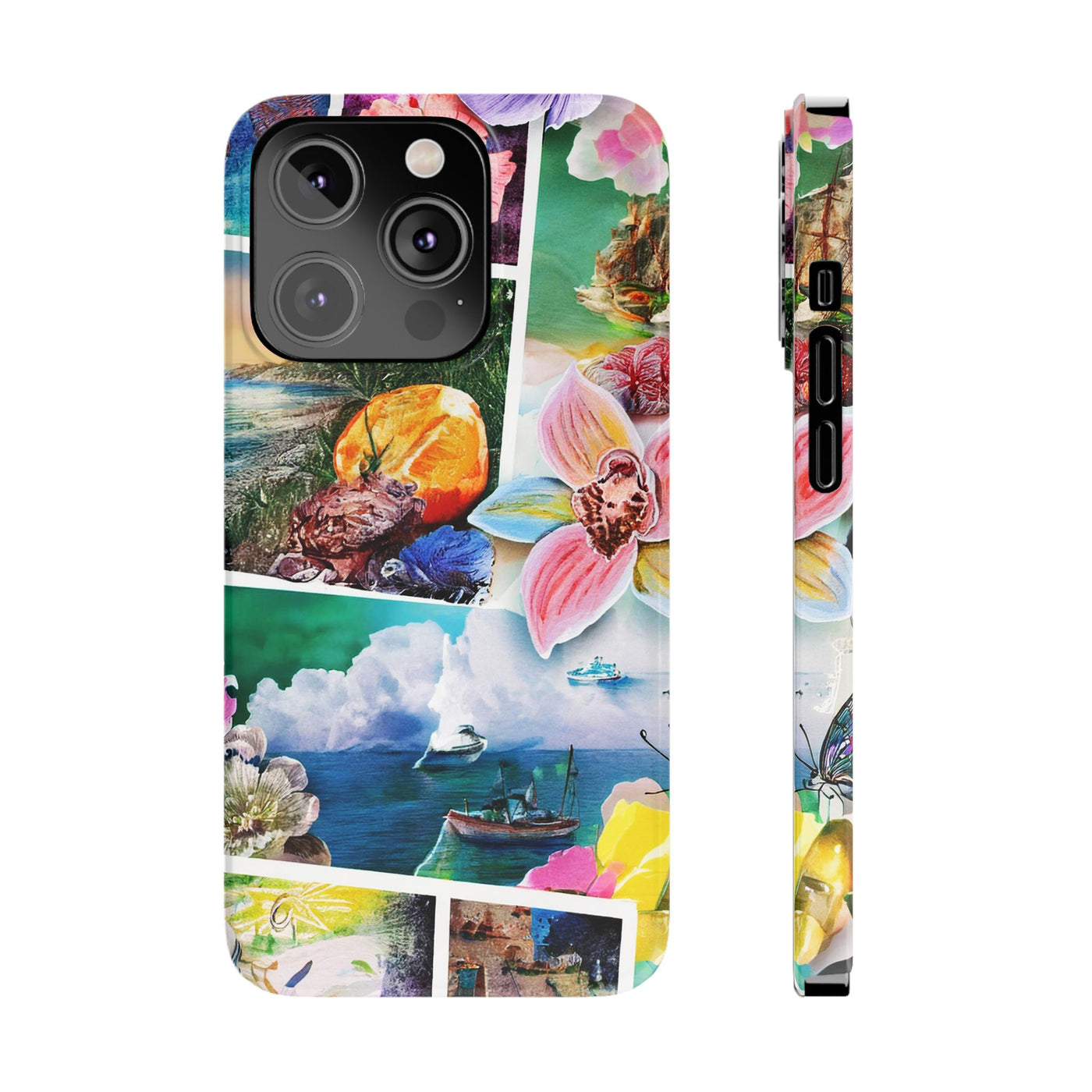 Travel Coquette Collage Slim Cute Phone Cases for Iphone  | iPhone 15 Case | iPhone 15 Pro Max Case, Iphone 14, Iphone 14 Pro Max, Iphone 13