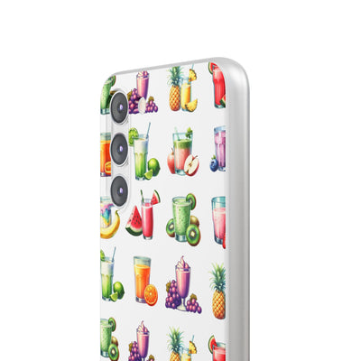 Cute Flexi Phone Cases, For Iphones and Samsung Galaxy Phones, Tropical Summer Fruit Cocktails, Galaxy S23 Phone Case, Samsung S22 Case, Samsung S21, Iphone 15, Iphone 14, Iphone 13