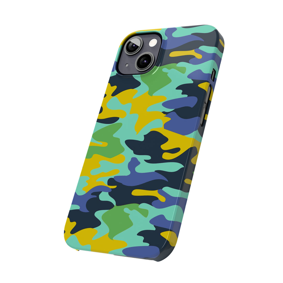 Slim Cute Phone Cases for Iphone - | iPhone 15 Case | iPhone 15 Pro Max Case, Iphone 14 Case, Iphone 14 Pro Max, Iphone 13, Late Spring Camouflage - Studio40ParkLane