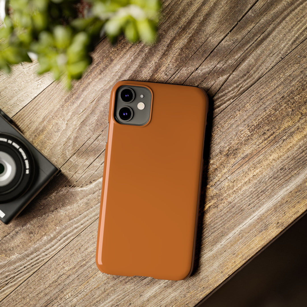 Slim Red Rust Brown Gift for Her Aesthetic Cute Phone Case for Iphone 16 - | iPhone 15 Pro Max Case | iPhone 14 Case 13 12 11 10 9 8 7 - Studio40ParkLane