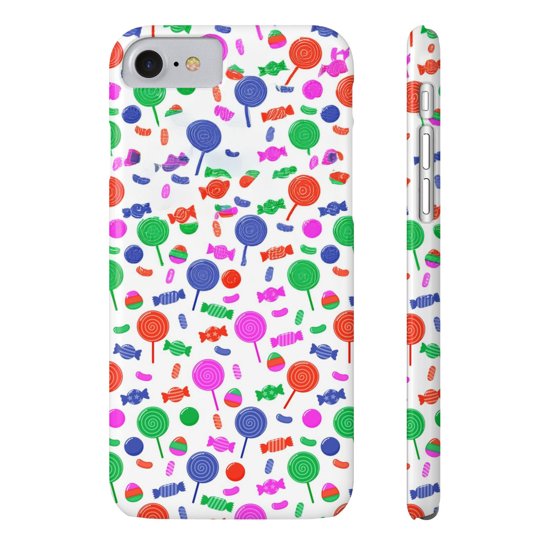 Slim Cute Phone Cases for Iphone - | iPhone 15 Case | iPhone 15 Pro Max Case, Iphone 14 Case, Iphone 14 Pro Max, Iphone 13, Summer Lollipops Red - Studio40ParkLane