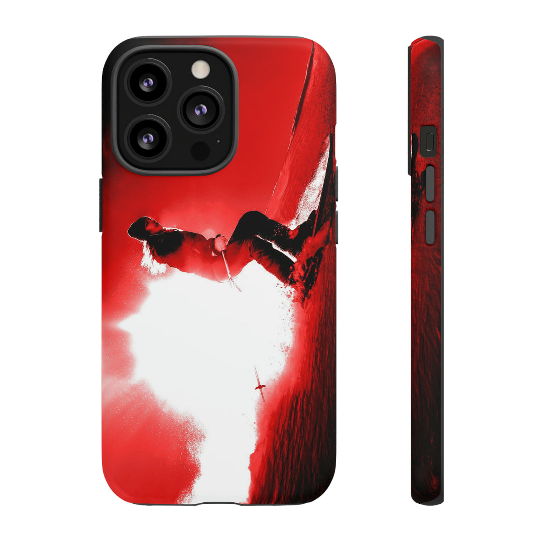 Cute IPhone Case | iPhone 15 Case | iPhone 15 Pro Max Case, Iphone 14 Case, Iphone 14 Pro Max Case IPhone Case for Art Lovers - Red Skier - Studio40ParkLane