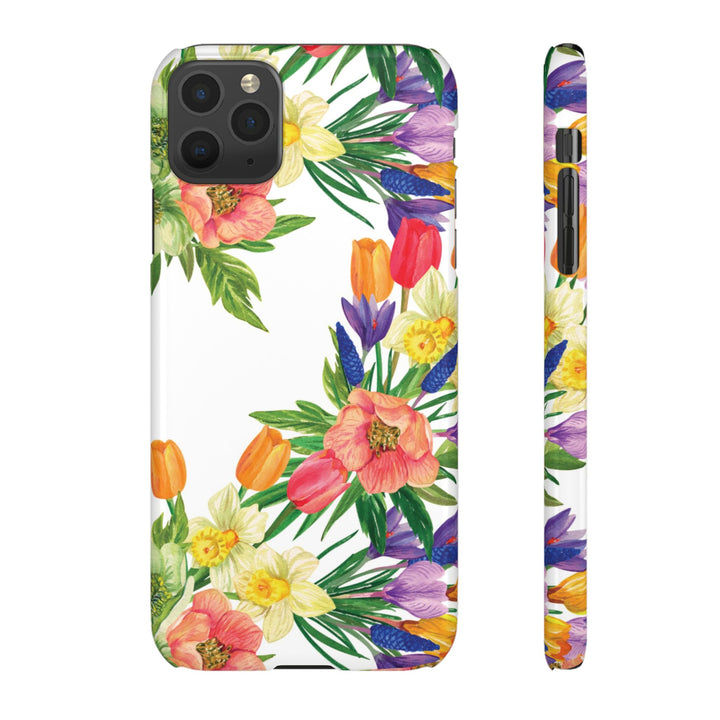 Sleek Snap Spring Summer Flowers Cute Phone Case for iPhone 16 15 14 13 12 11 X Xs Max Xr Pro Plus Samsung Galaxy S24 S23 S22 S21 S20 Ultra