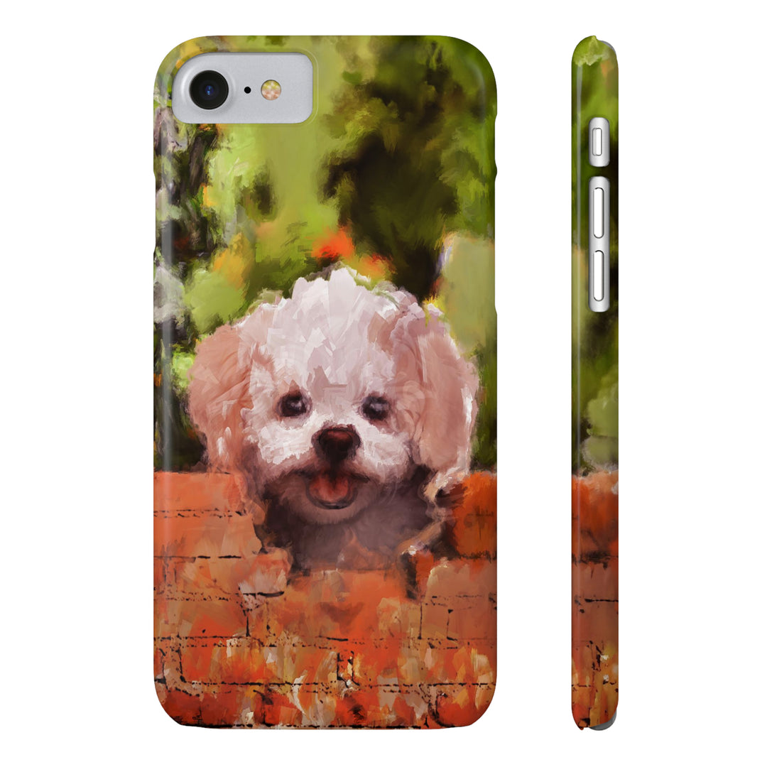 Slim Cute Phone Cases for Iphone - | iPhone 15 Case | iPhone 15 Pro Max Case, Iphone 14 Case, Iphone 14 Pro Max, Iphone 13, Bichon Frise Dog - Studio40ParkLane