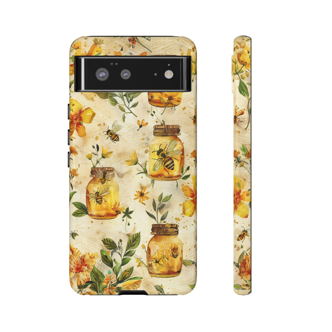 Impact Resistant, Honey Bees, Cute Phone Cases for Samsung S24, S23, S22, S21, IPhone 15 pro Iphone 14 pro Iphone 13 IPhone 12 Iphone 11 - Studio40ParkLane