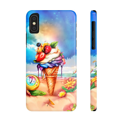 Summer Ice Cream Cone Slim Cute Phone Cases for Iphone  | iPhone 15 Case | iPhone 15 Pro Max Case, Iphone 14, Iphone 14 Pro Max, Iphone 13