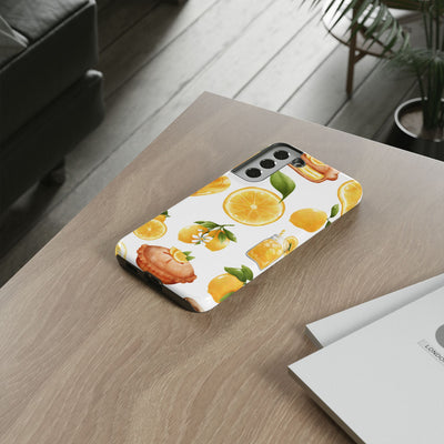 Impact Resistant, Lemon Fruit Pie, Cute Phone Cases for Samsung S24, S23, S22, S21, IPhone 15 pro Iphone 14 pro Iphone 13 IPhone 12 Iphone 11