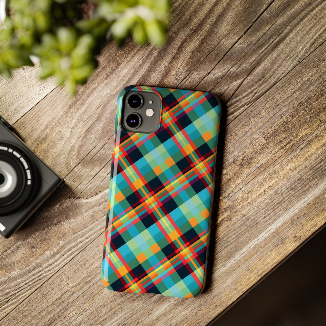 Slim Checkered Plaid Gift for Her Cute Phone Cases for Iphone 16 Pro Max | iPhone 15 Case | iPhone 15 Pro Max Case, Iphone 14, 13, 12, 11, 10, 8, 7 - Studio40ParkLane