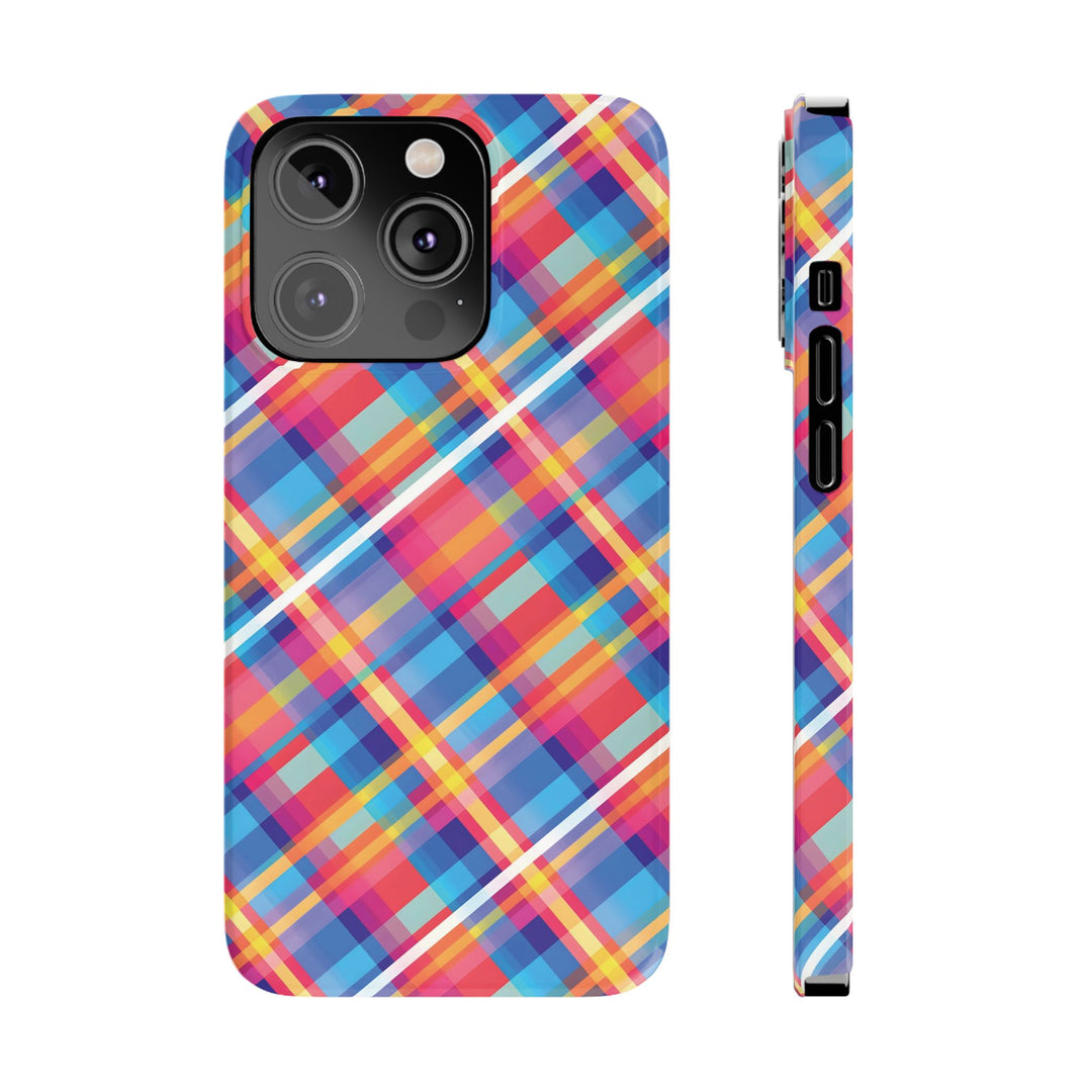 Slim Checkered Plaid Gift for Her Cute Phone Cases for Iphone 16 Pro Max | iPhone 15 Case | iPhone 15 Pro Max Case, Iphone 14, 13, 12, 11, 10, 8, 7 - Studio40ParkLane