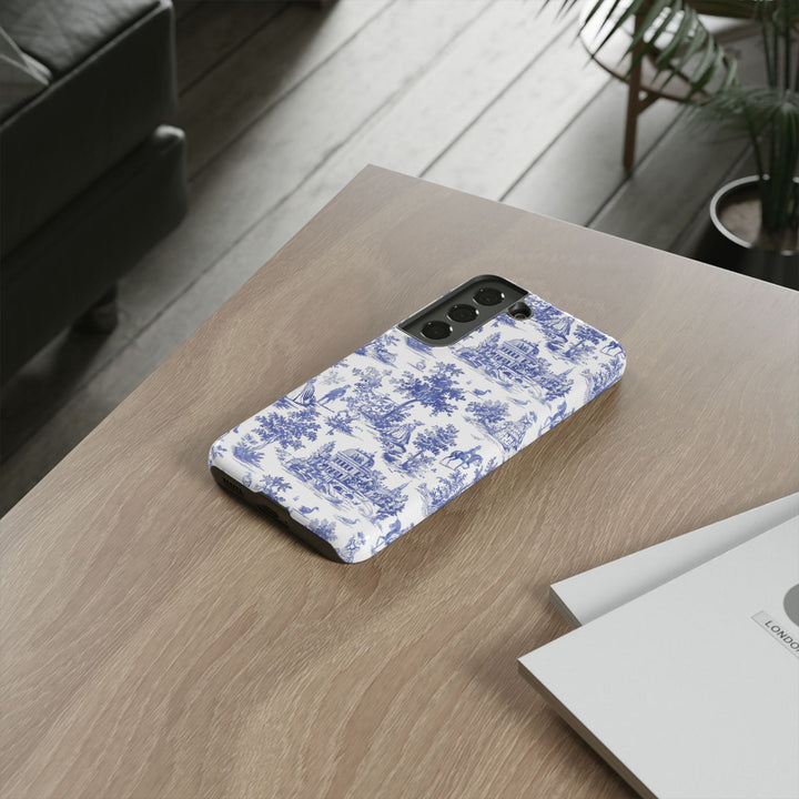 French Toile Premium Tough Phone Case, Timeless Cute Phone Case for Samsung Galaxy S25 S24 S23 Ultra &amp; iPhone 16 15 Pro Max - Studio40ParkLane