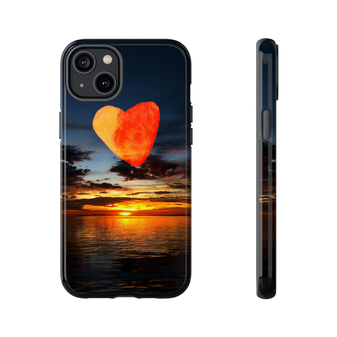 Cute IPhone Case | Rising Heart Love Sunset, iPhone 15 Case | iPhone 15 Pro Case, Iphone 14 Case, Iphone 14 Pro Max Case - Studio40ParkLane