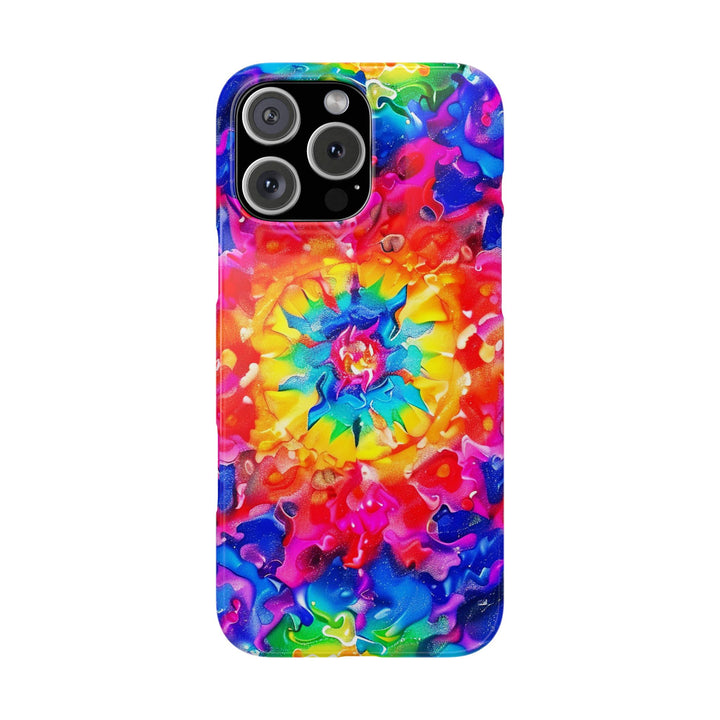 Slim Tie Dye Faux Glitter Gift for Her Cute Phone Cases for Iphone 16 Pro Max | iPhone 15 Case | iPhone 15 Pro Max Case, Iphone 14, Iphone 14 Pro Max, Iphone 13 12 11 8 7 - Studio40ParkLane