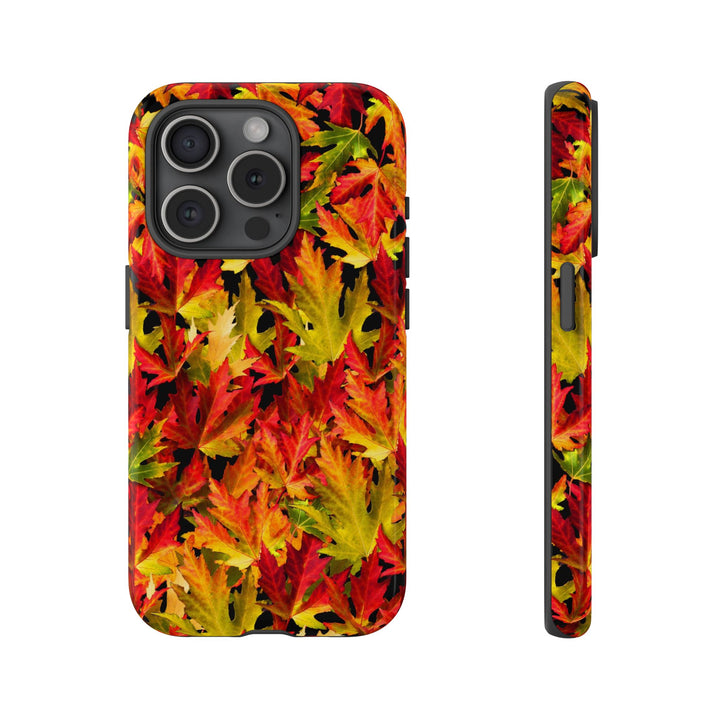 Fall Leaves Impact Resistant, Cute Phone Cases for Samsung S24, S23, S22, S21, IPhone 15 pro Iphone 14 pro Iphone 13 IPhone 12 Iphone 11 - Studio40ParkLane