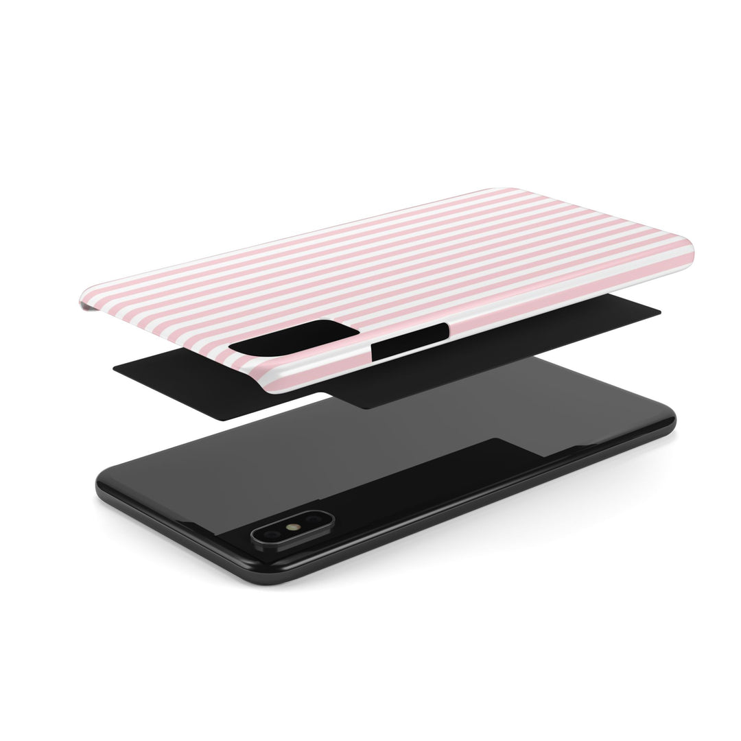 Slim Sweet Pink Striped Cute Phone Case for Iphone 16 - | iPhone 15 Pro Max Case | iPhone 14 Case Iphone 13 12 11 10 9 8 7 X XS Gift for Her